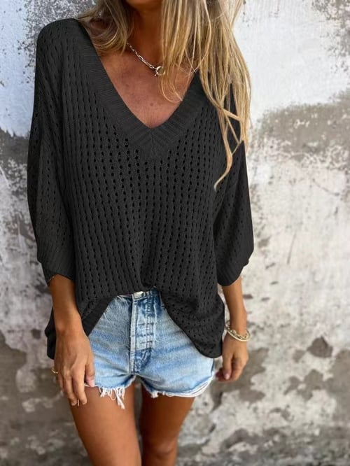 Tina – Pull en Maille Aérée