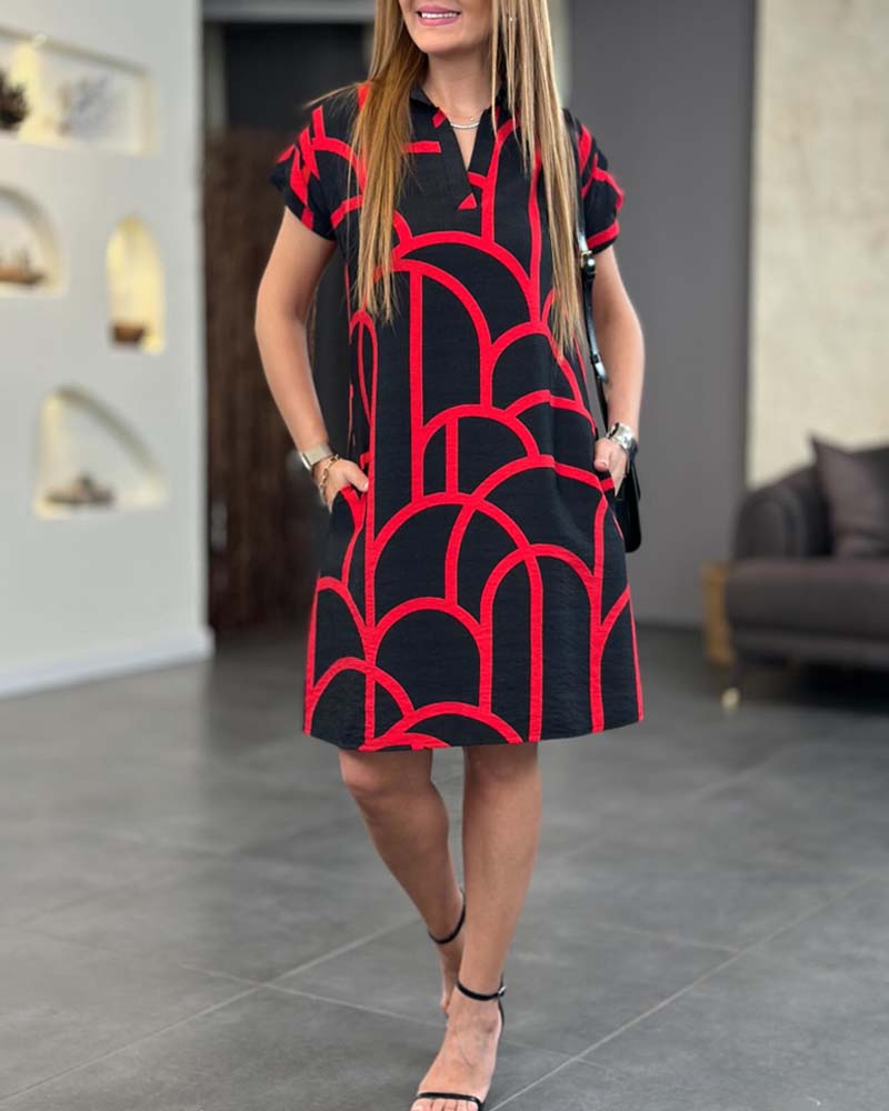Maëlle – Grafik Print Kleid