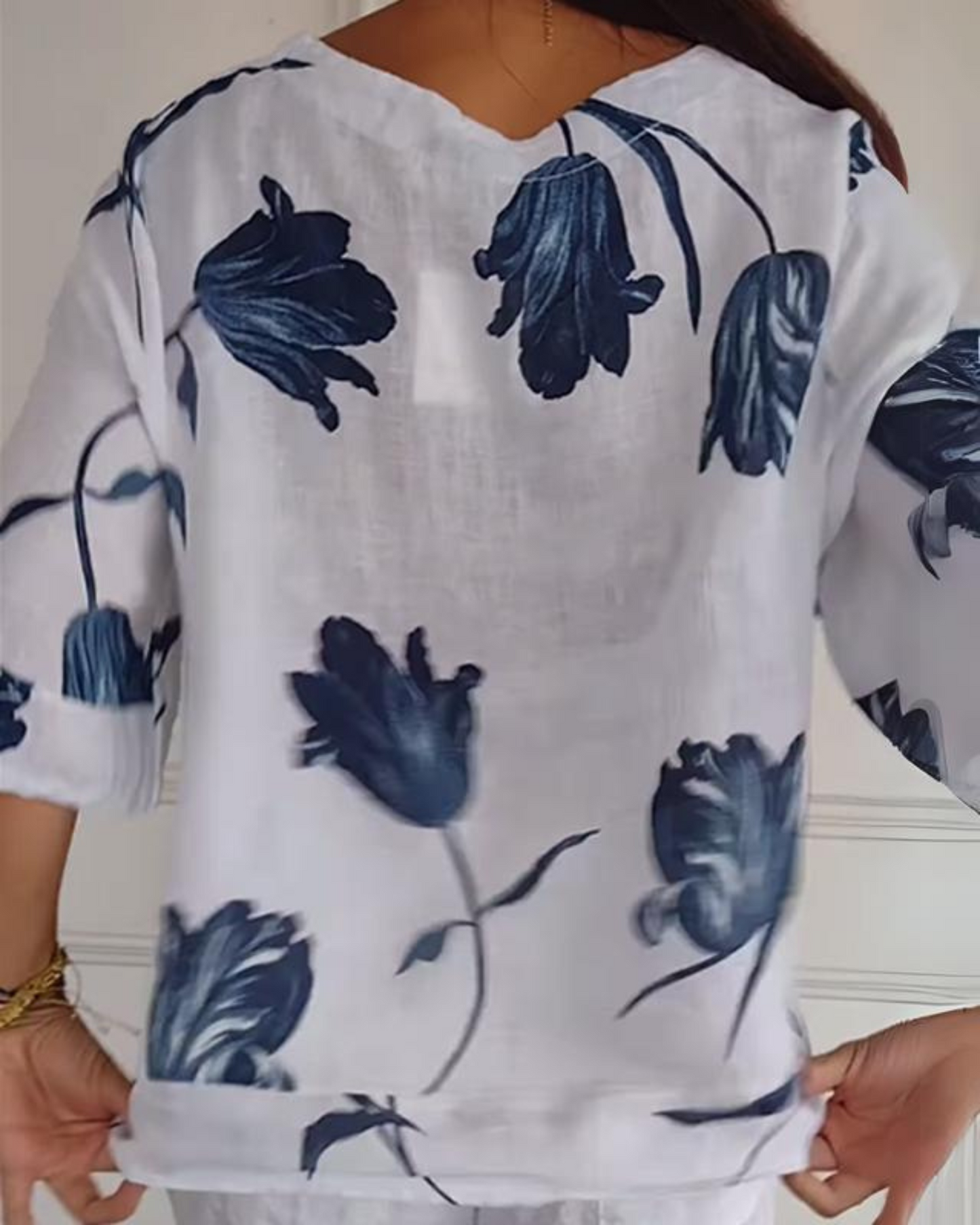 Elisa – Haut Fleuri Élégant