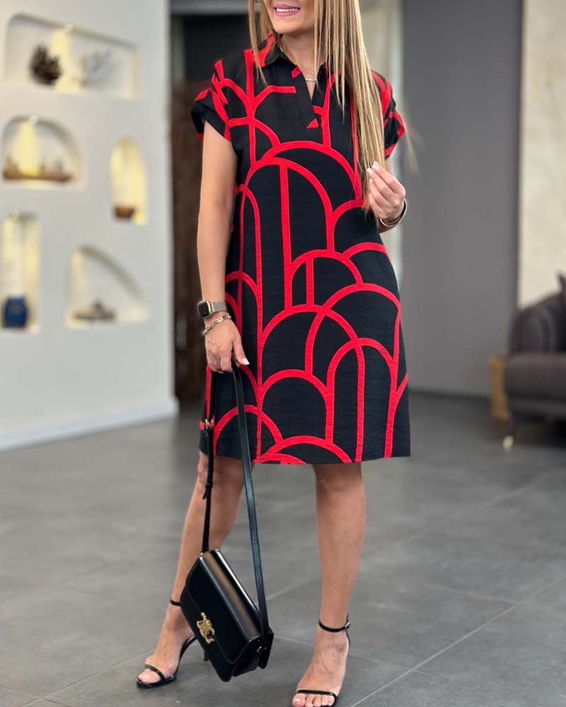 Maëlle – Grafik Print Kleid