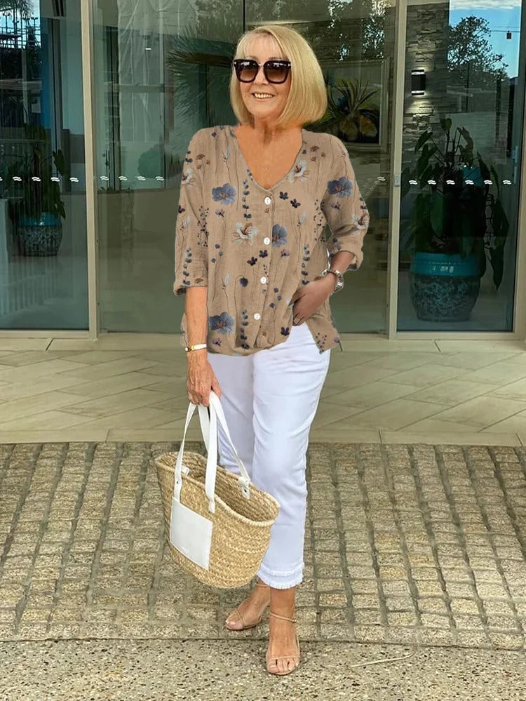 LUNE – Garden Whisper Blouse