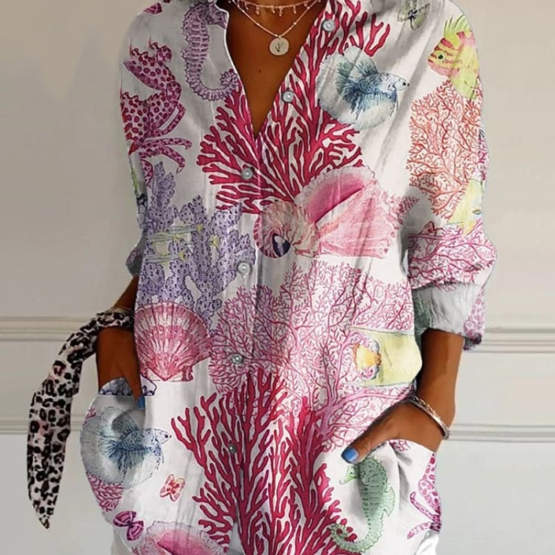Diane – Blouse Fleurie Légère