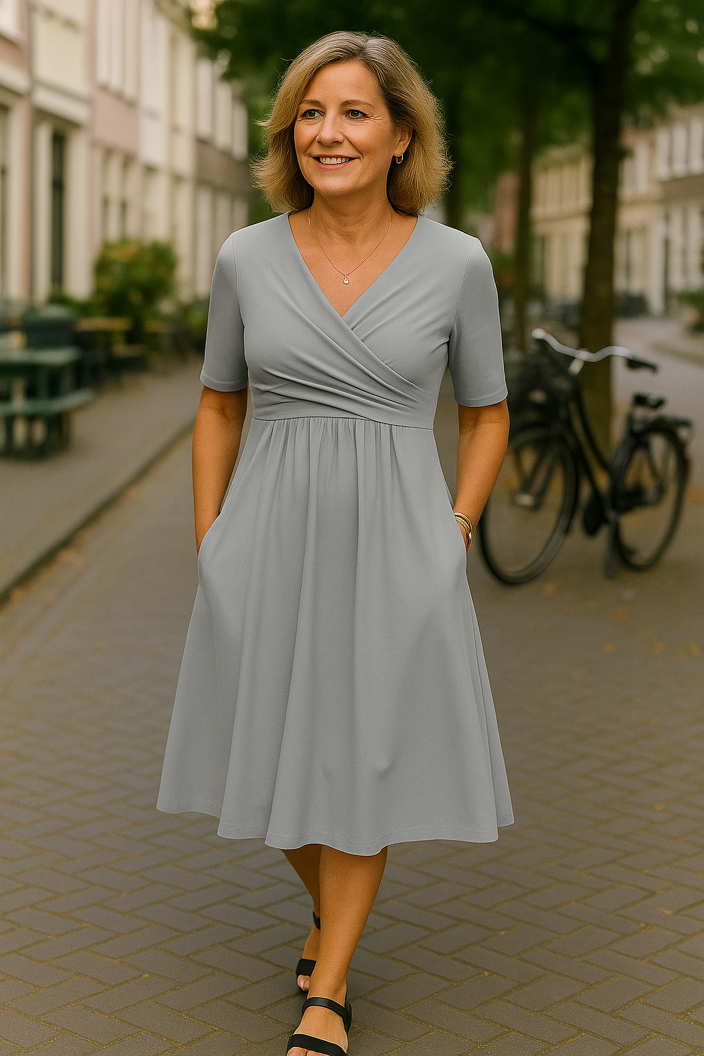 VITTORIA™ - ELEGANTE BUIKBEDEKKENDE JURK
