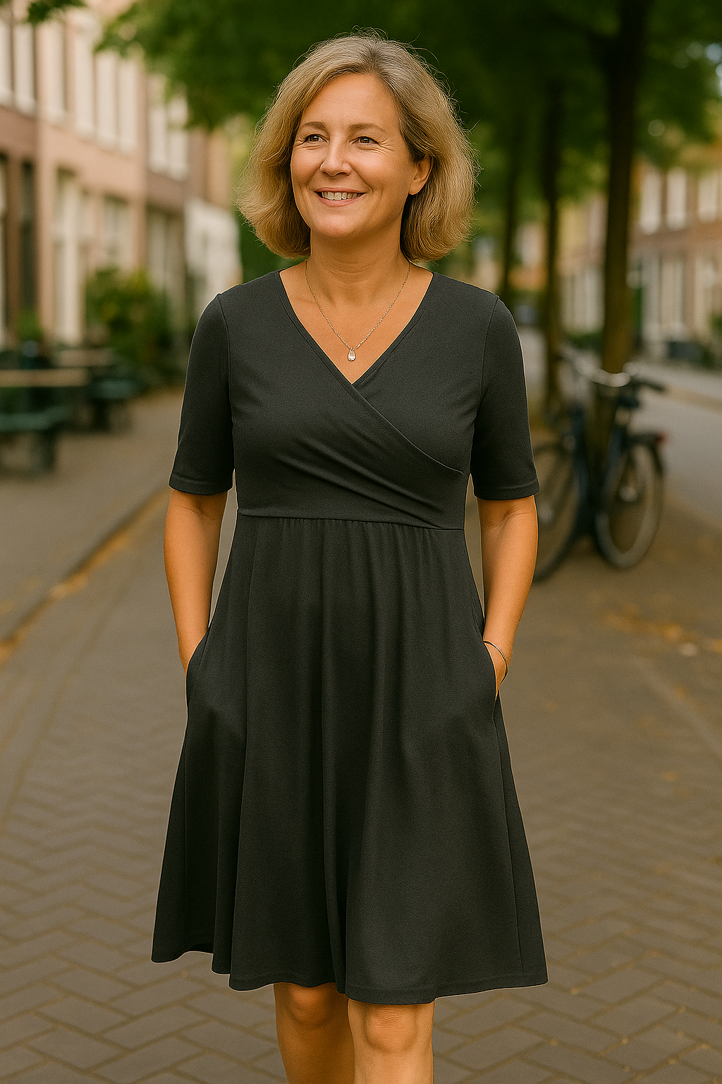 VITTORIA™ - ELEGANTE BUIKBEDEKKENDE JURK