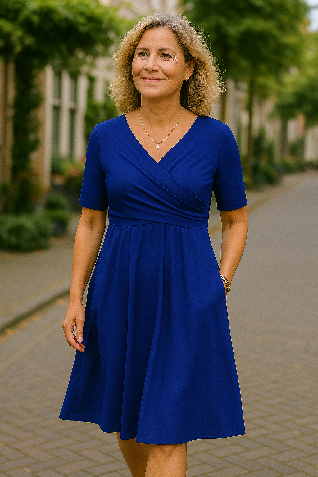 VITTORIA™ - ELEGANTE BUIKBEDEKKENDE JURK