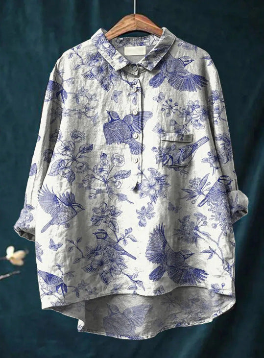 Éloïse – Blouse Ample à Imprimé Floral