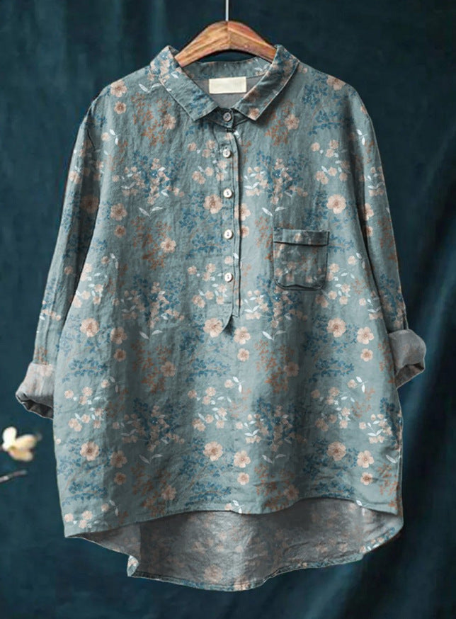 Éloïse – Blouse Ample à Imprimé Floral