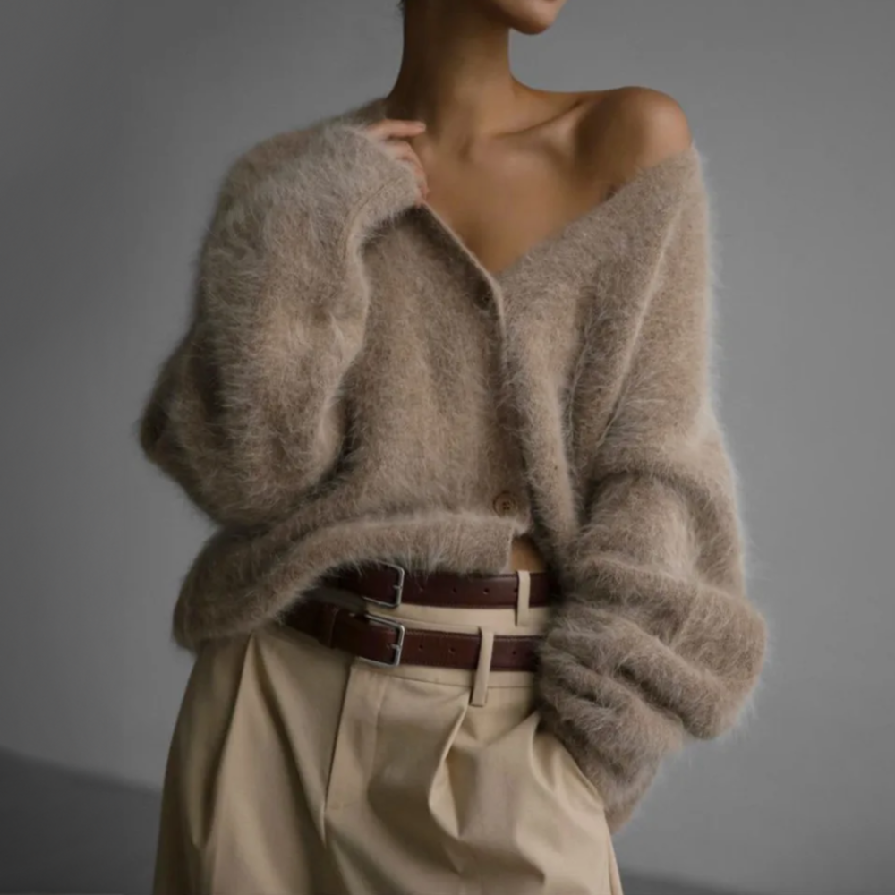 Mirelle – Flauschiger Oversize-Pullover