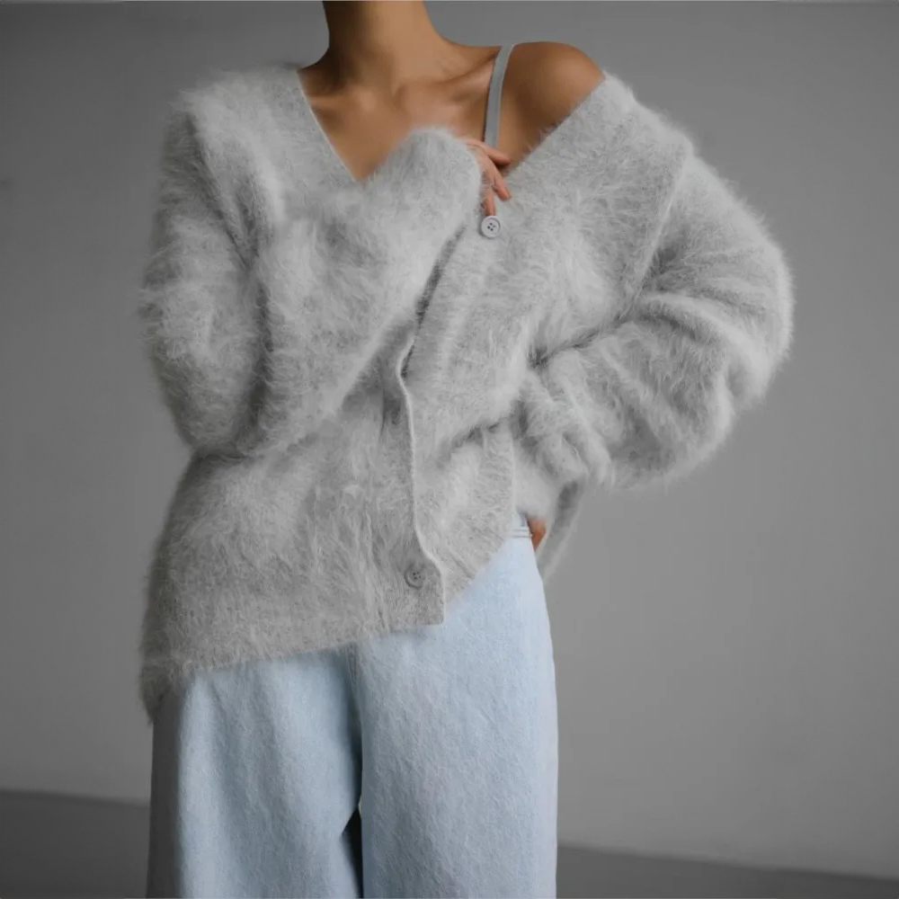 Mirelle – Flauschiger Oversize-Pullover