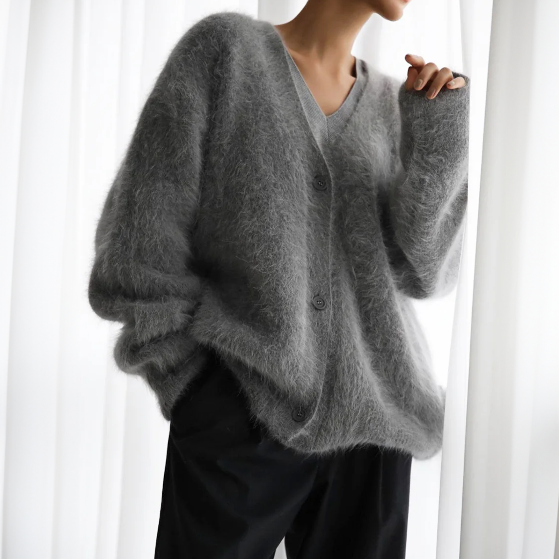 Mirelle – Flauschiger Oversize-Pullover