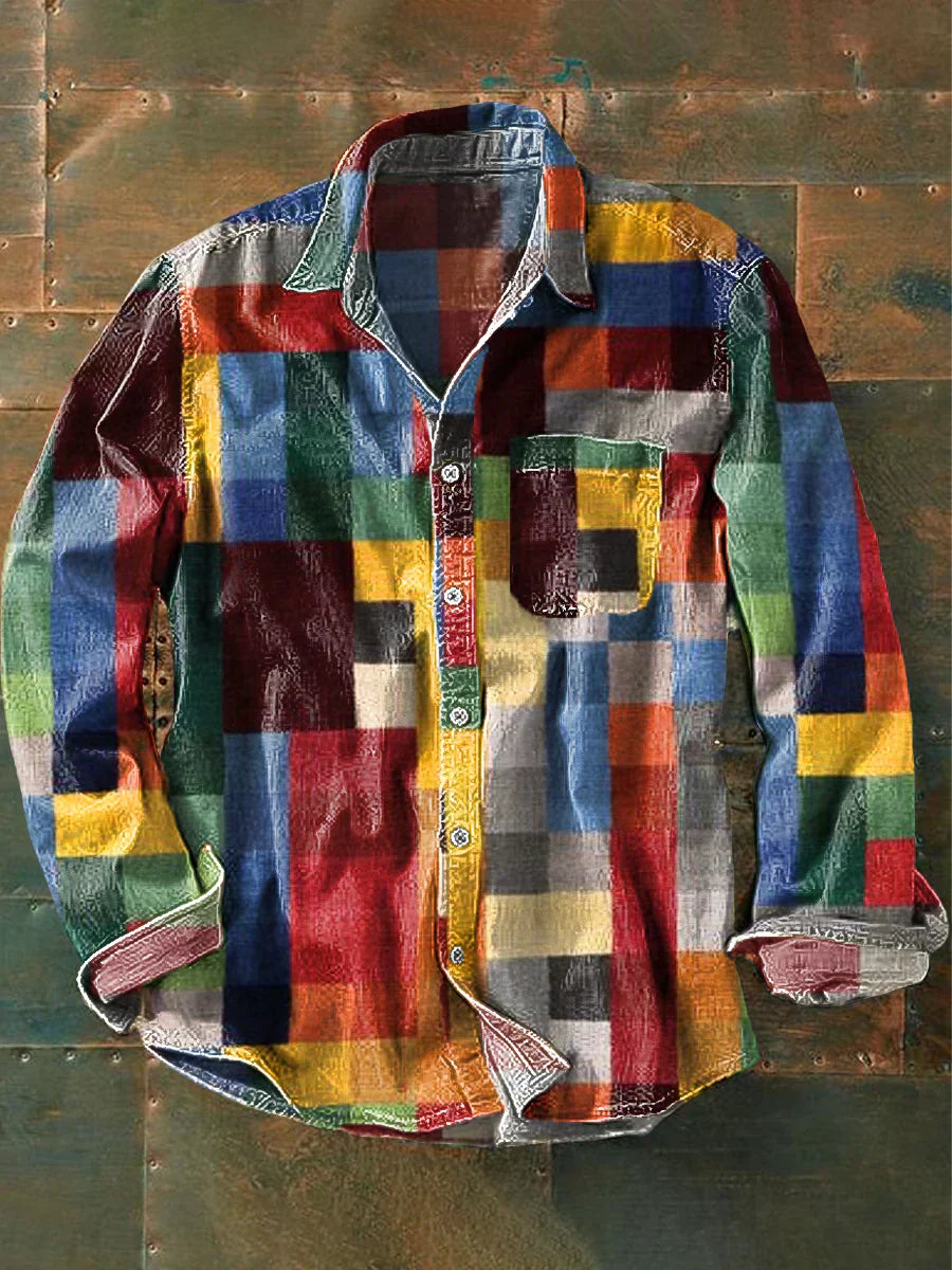 Luca - Patchwork Hemd