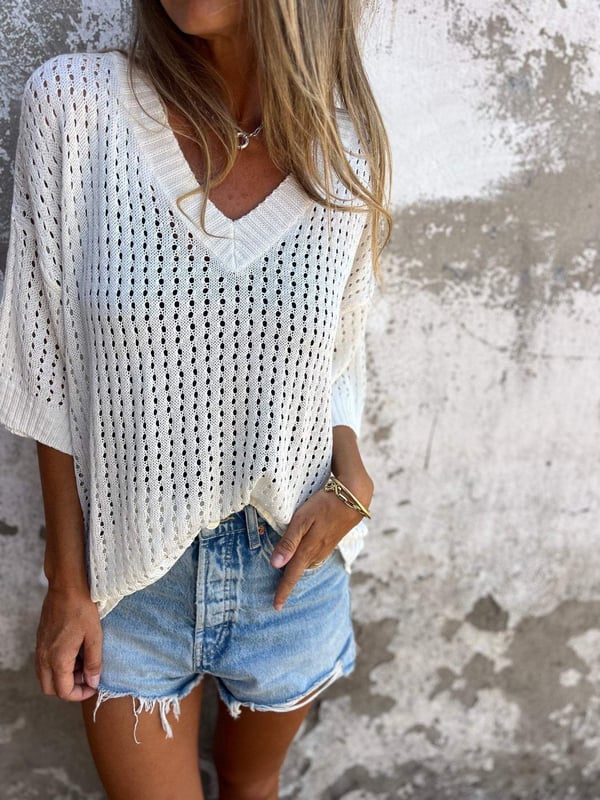 Tina – Pull en Maille Aérée