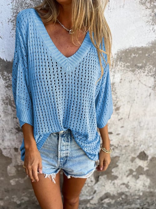 Tina – Pull en Maille Aérée