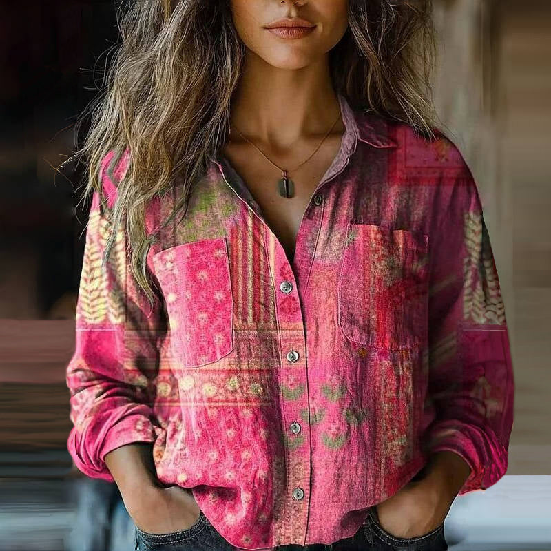 Valentina | Blouse Vintage Imprimée