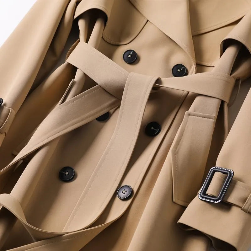 Margaux – Trench-Coat Classique à Ceinture
