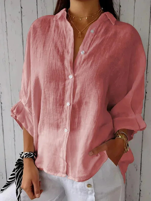 Lucille – Blouse Décontractée en Lin