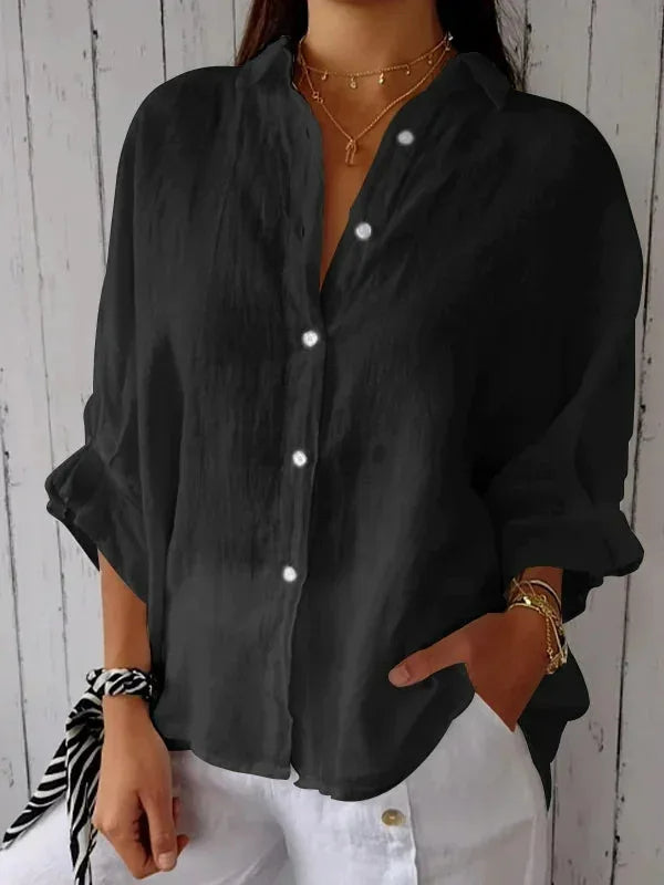 Lucille – Blouse Décontractée en Lin