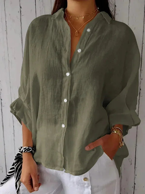 Lucille – Blouse Décontractée en Lin
