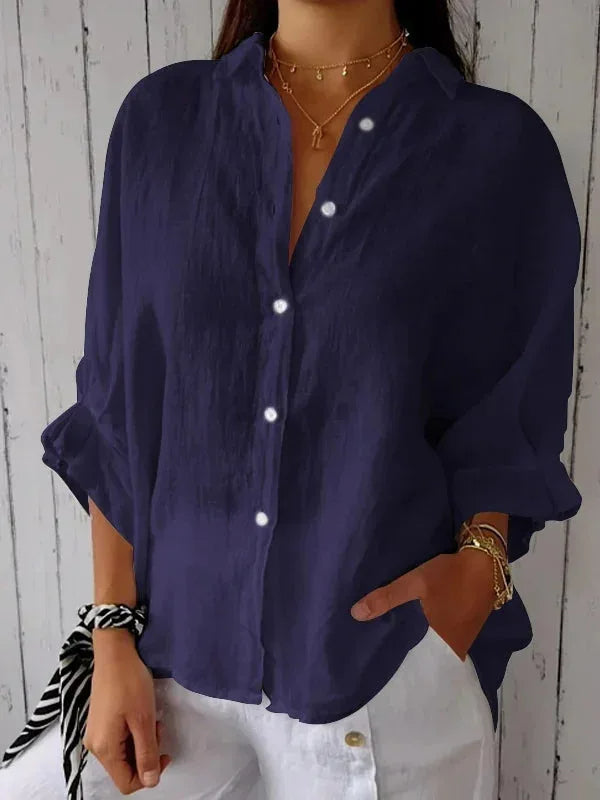 Lucille – Blouse Décontractée en Lin