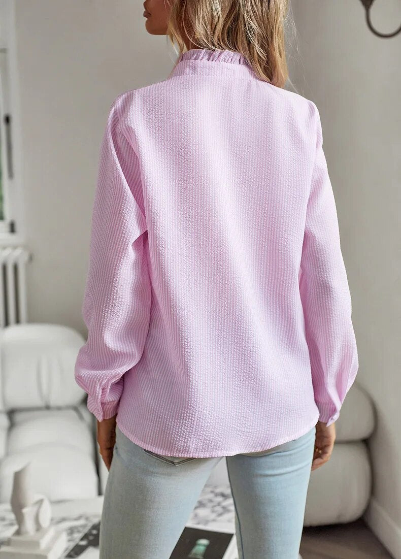 Belle – Blouse en Coton à Volants Délicats