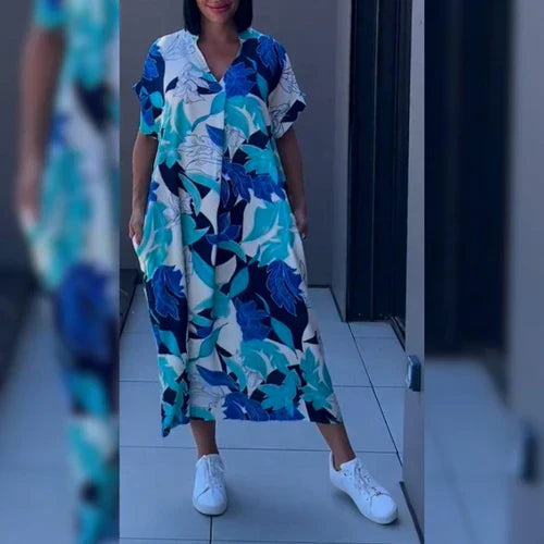ZÉA – Robe Ample à Imprimé Fleuri