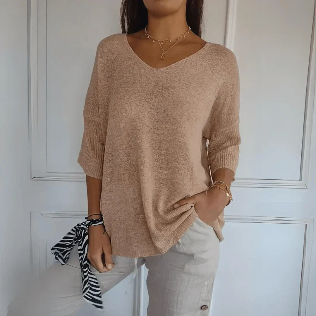 Azure – Pull Décontracté en Coton