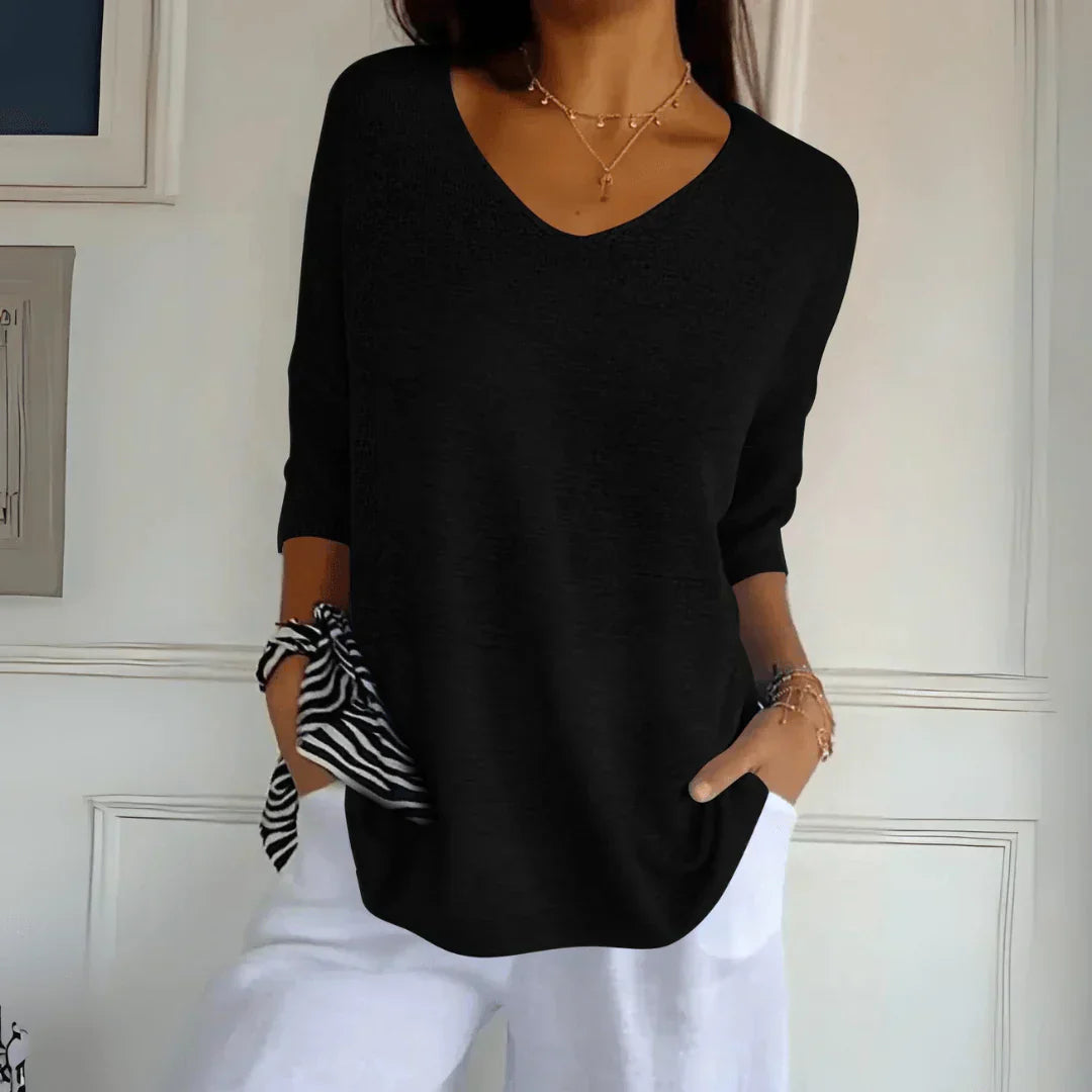 Azure – Pull Décontracté en Coton
