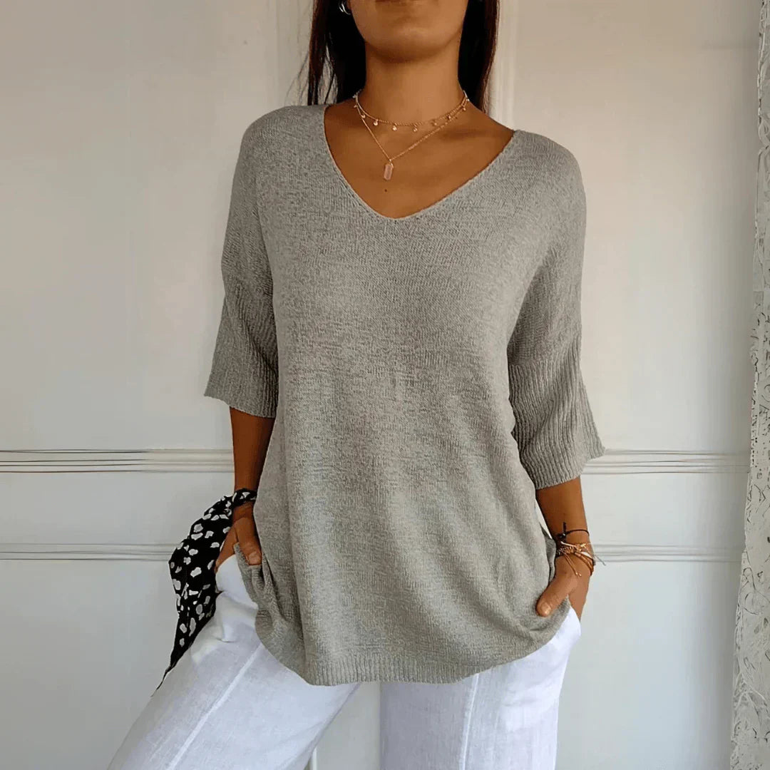 Azure – Pull Décontracté en Coton
