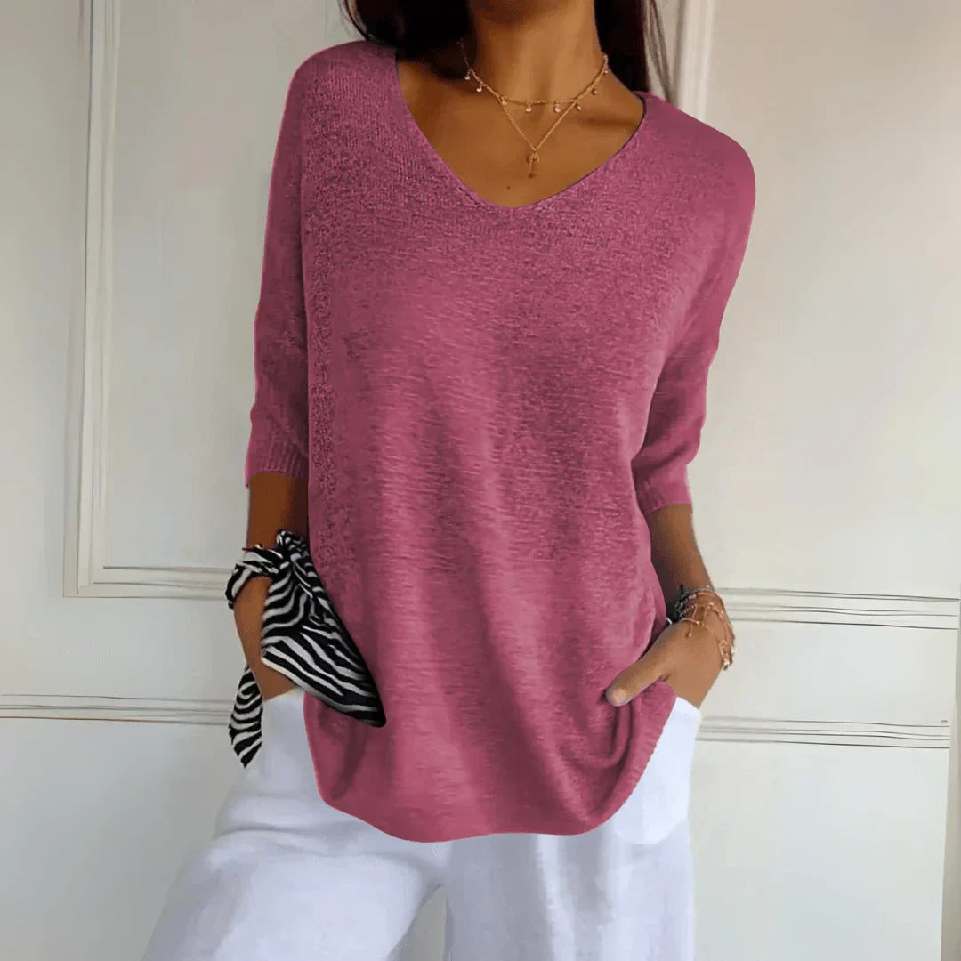 Azure – Pull Décontracté en Coton