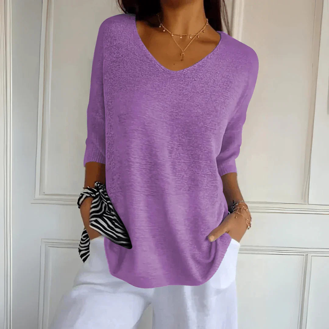 Azure – Pull Décontracté en Coton