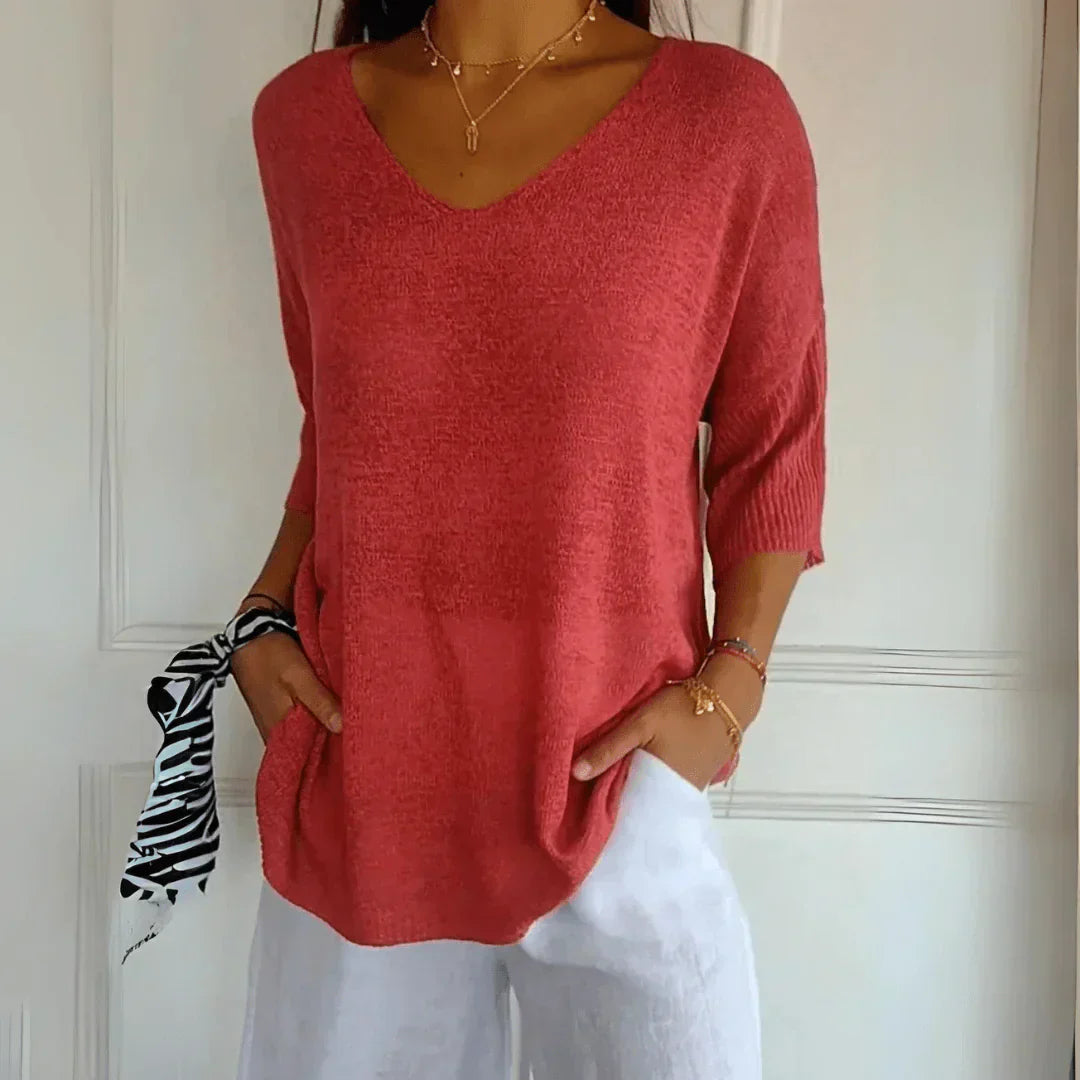 Azure – Pull Décontracté en Coton