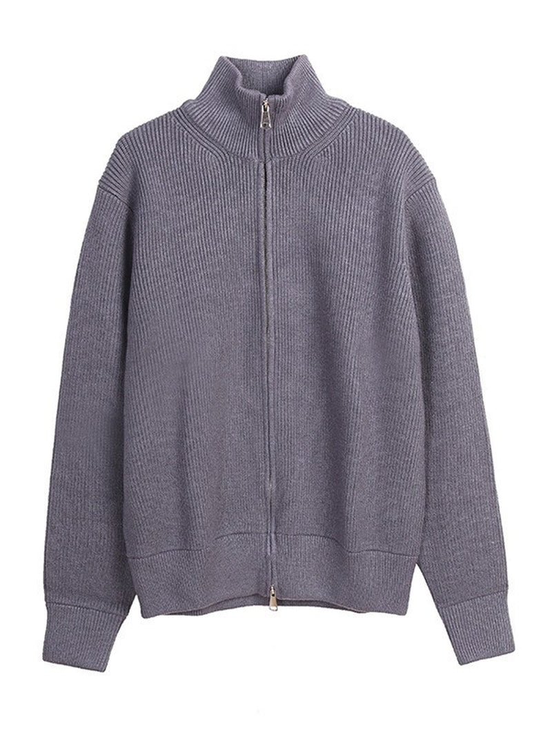 CAVALLO -Hochwertiger Rollkragen-Cardigan mit Reißverschluss