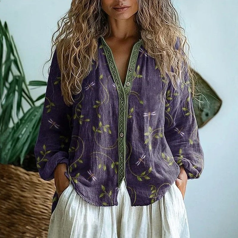 LUNE – Meadow Whisper Blouse