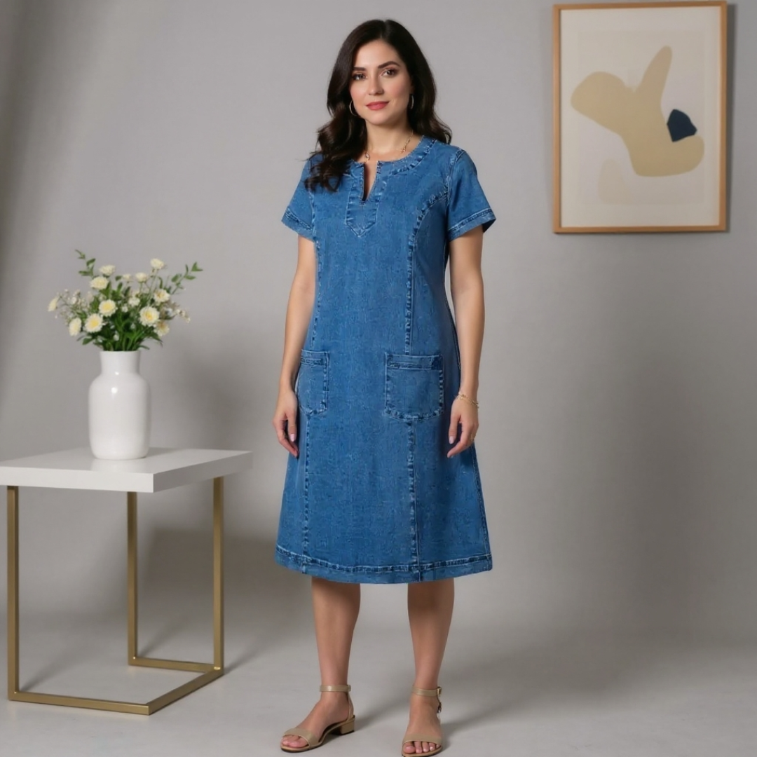LUNE – Denim Ease Dress