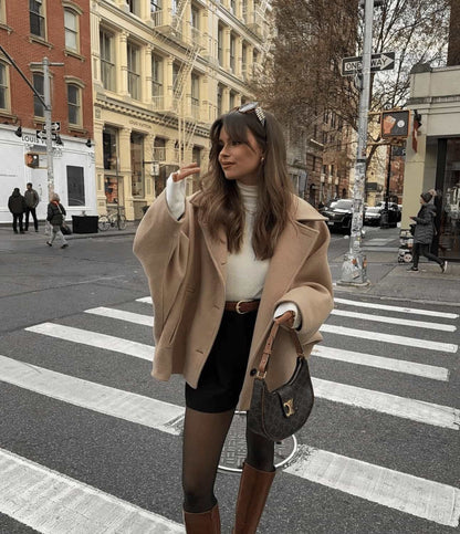Solène – Manteau Oversize en Laine
