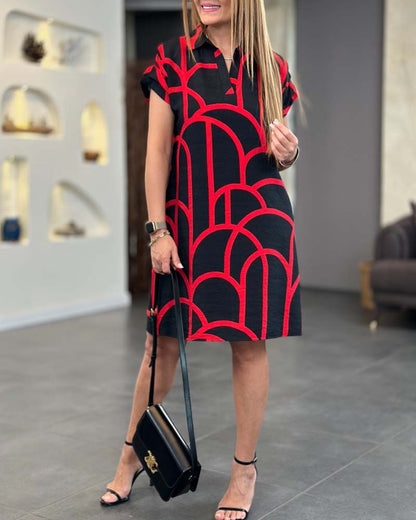Maëlle – Grafik Print Kleid