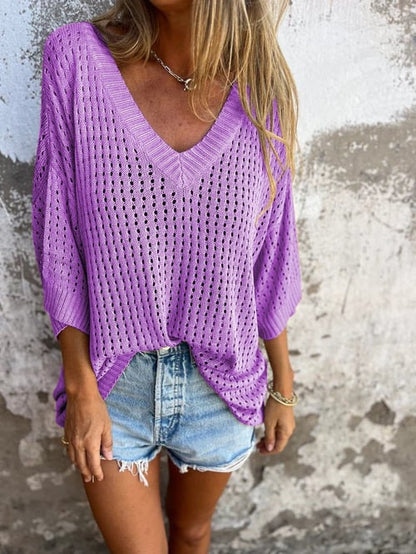 Tina – Pull en Maille Aérée