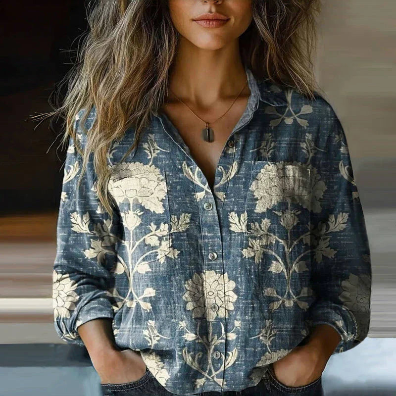 Valentina | Blouse Vintage Imprimée