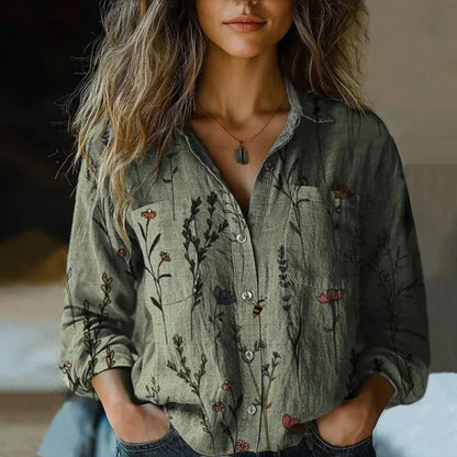 Valentina | Blouse Vintage Imprimée