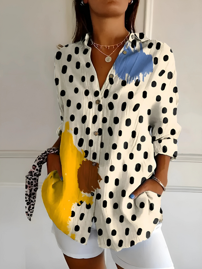 Anaïs – Chemisier Floral en Lin Léger