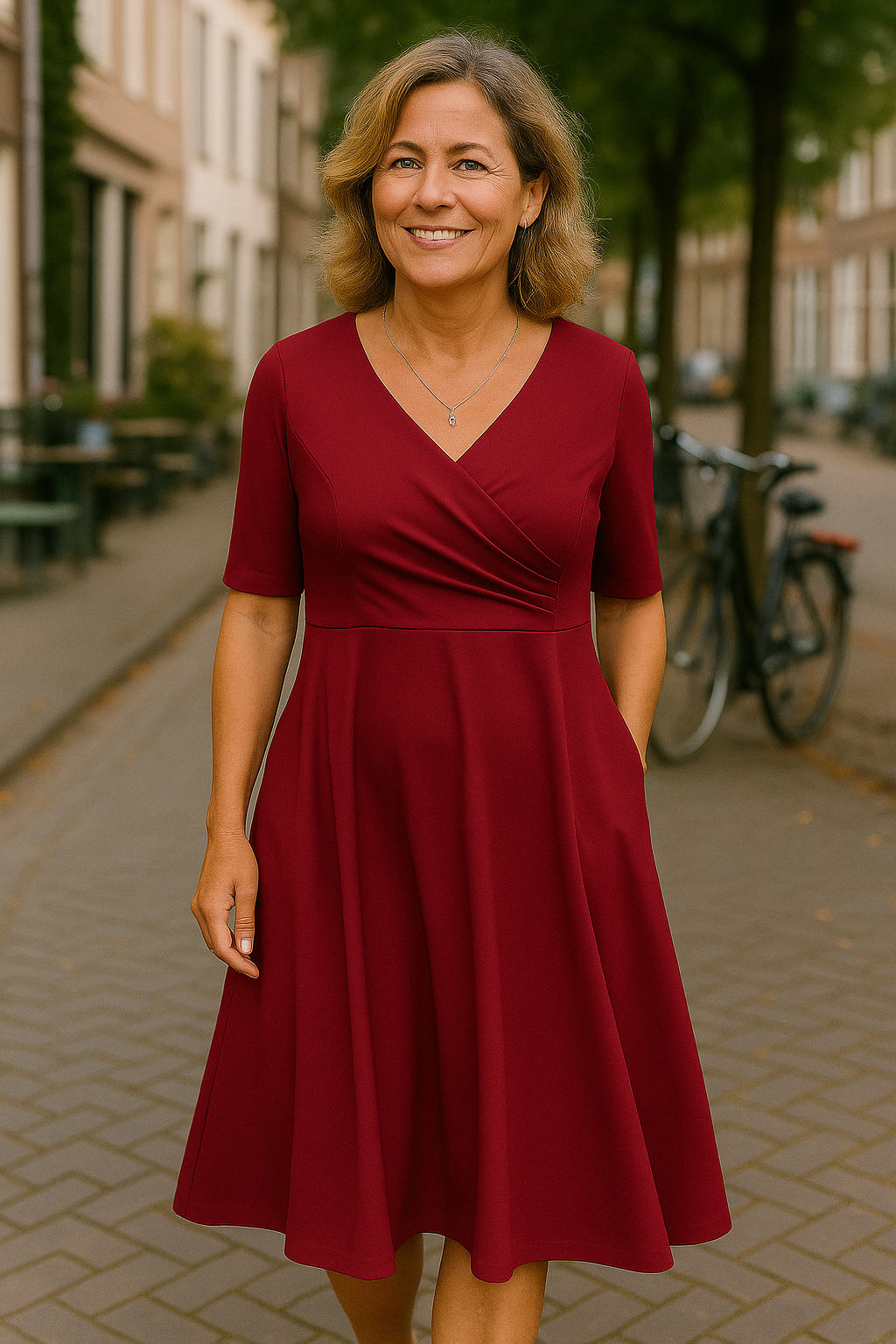 VITTORIA™ - ELEGANTE BUIKBEDEKKENDE JURK