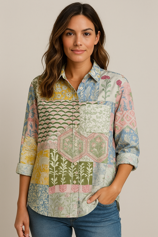 Natasha – Chemise Florale Vintage
