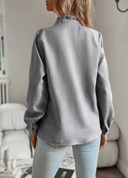 Belle – Blouse en Coton à Volants Délicats