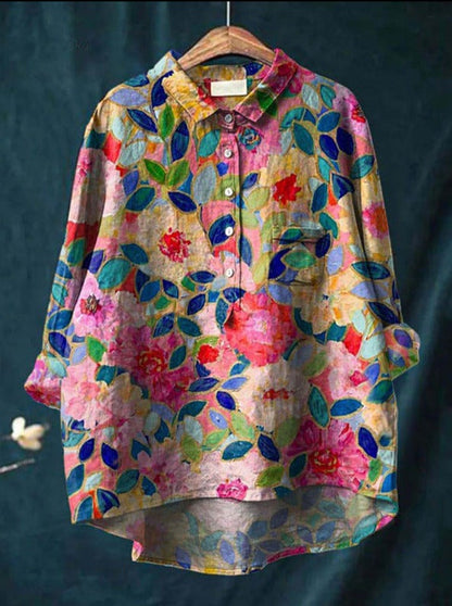 Éloïse – Blouse Ample à Imprimé Floral