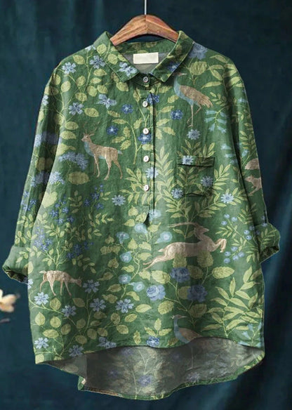 Éloïse – Blouse Ample à Imprimé Floral