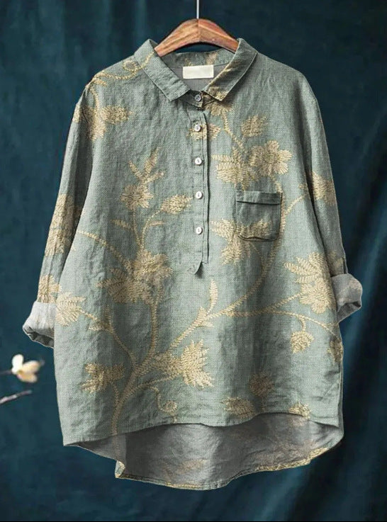 Éloïse – Blouse Ample à Imprimé Floral