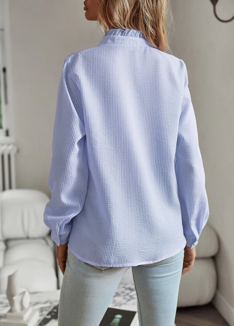 Belle – Blouse en Coton à Volants Délicats