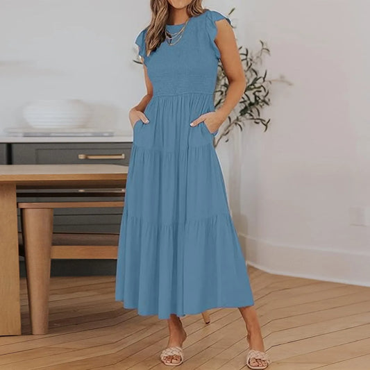 LUCYA™ - ELEGANTE BUIKBEDEKKENDE JURK