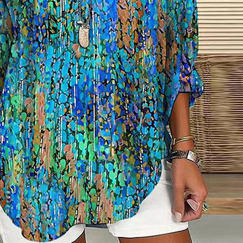 Mireille – Blouse Légère Imprimée