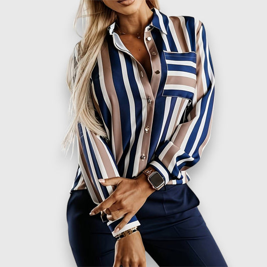 Vallier – Blouse Rayée Chic